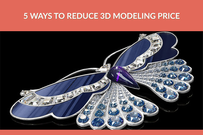 3D Model of a Jeweled Brooch