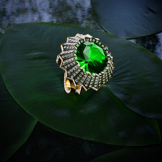 3D Model Of A High-Class Emerald Ring