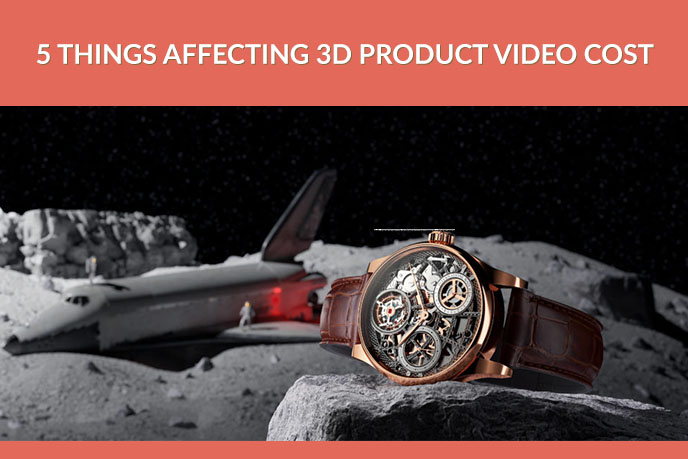 3D Lifestyle Rendering Of A Watch On The Moon