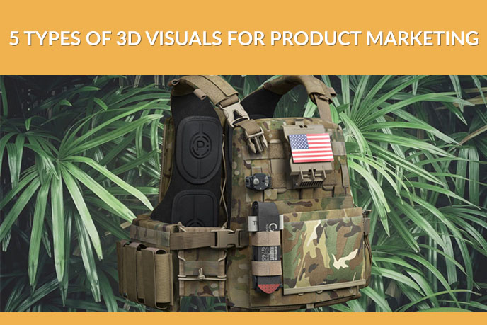 Lifestyle 3D Visualization of an Army Backpack