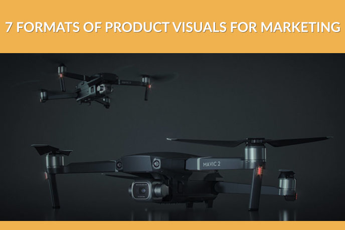 3D Product Image of an Aerial Camera Drone